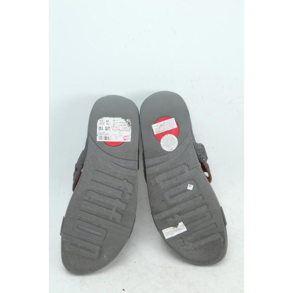 fitflop elora crystal sandals shoes gray women's sz 10 - Picture 7 of 10